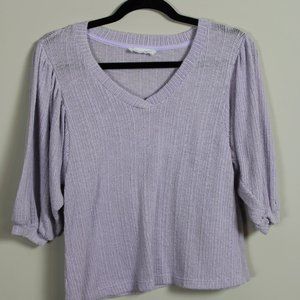 Socialite Purple Knitted Top